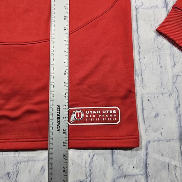Utah Utes University Under Armour WOMENS SZ M Sweatshirt Red - Picture 2 of 10